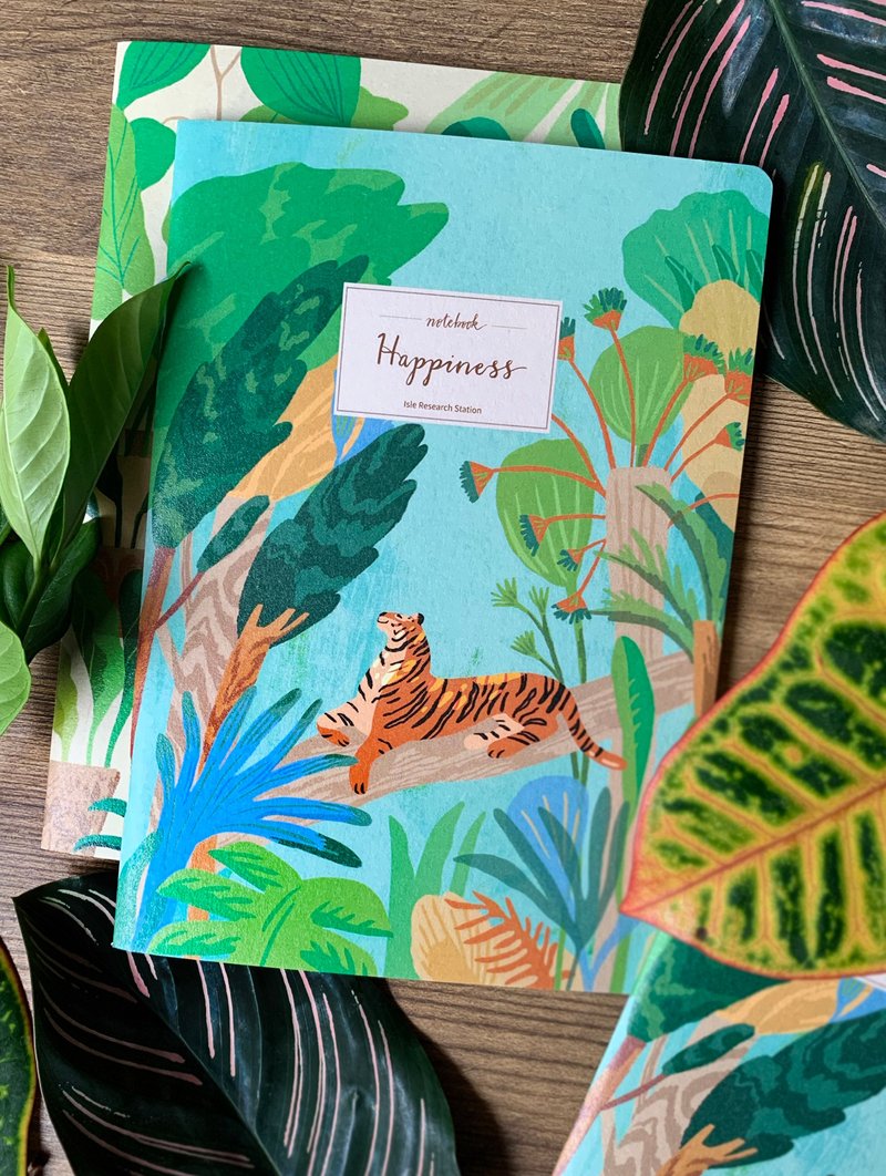 Tiger illustration notebook - Notebooks & Journals - Paper Blue