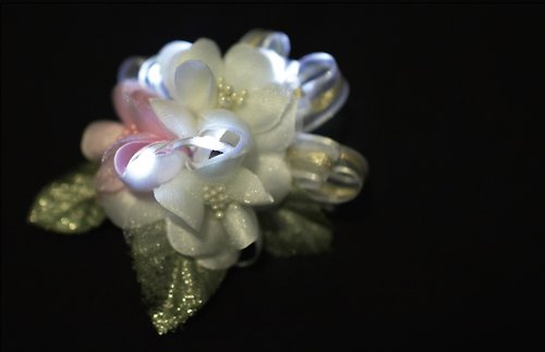Crystal Rose Ribbon 緞帶專賣 LiTex LED花球胸花 DIY材料包