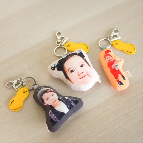 Customized Stuffed Bag Charm/ Keychain of Your Lovely Kid