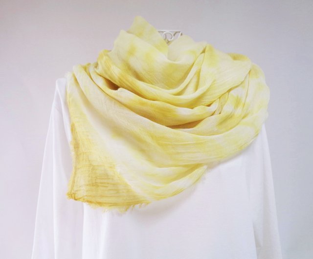 草木染め・コブナグサ染め・オーガニック・コットンガーゼ・知多木綿