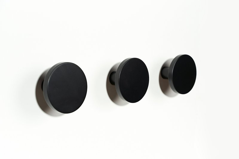 Black wall hooks 80mm - ตะขอที่แขวน - ไม้ สีดำ