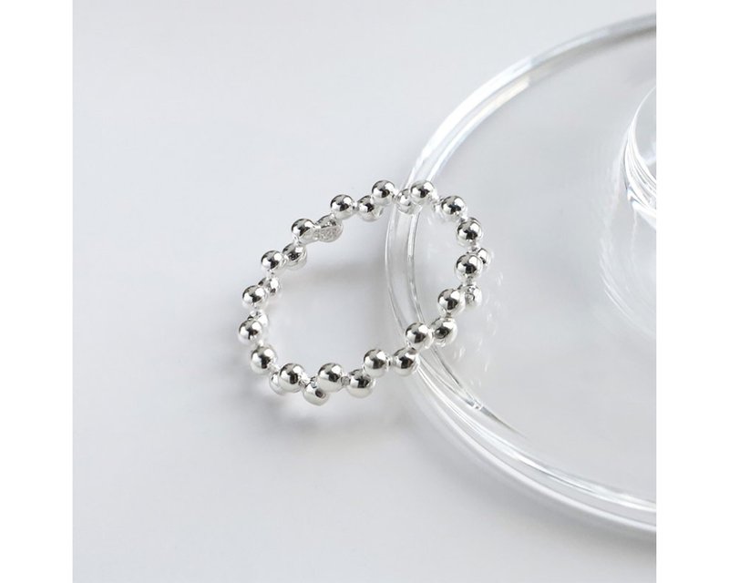 I Bubble I 925 sterling silver ring - แหวนทั่วไป - เงินแท้ สีเงิน