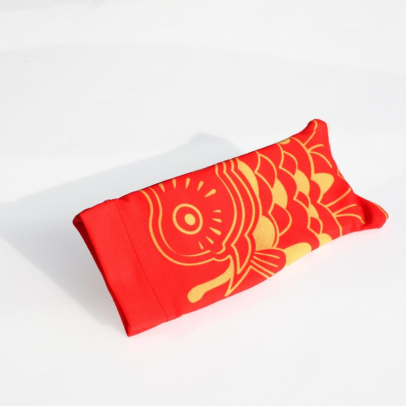 new year Fish red envelope bag - ถุงอั่งเปา/ตุ้ยเลี้ยง - ผ้าฝ้าย/ผ้าลินิน สีแดง