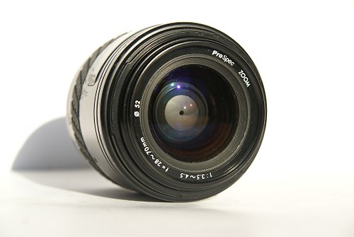 Russian photo tested ProSpec Zoom 3.5-4.5/28-70 AF lens for SLR Sony A Minolta A mount Japan