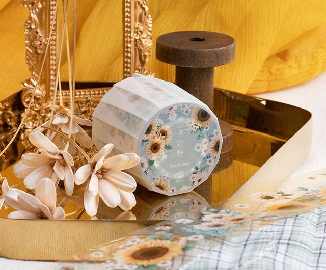 ひまわり ー 5cm クリアPETテープ - ショップ 樂意デザイン【公式