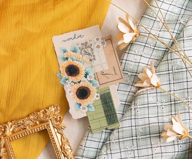 ひまわり ー 5cm クリアPETテープ - ショップ 樂意デザイン【公式