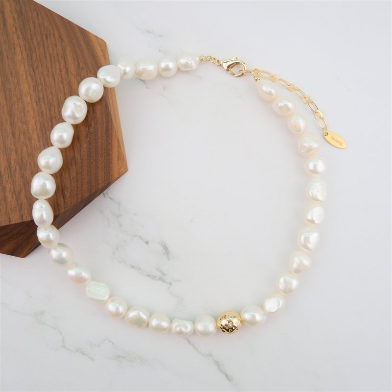 Freshwater Pearl  Short Necklace - 項鍊 - 珍珠 白色