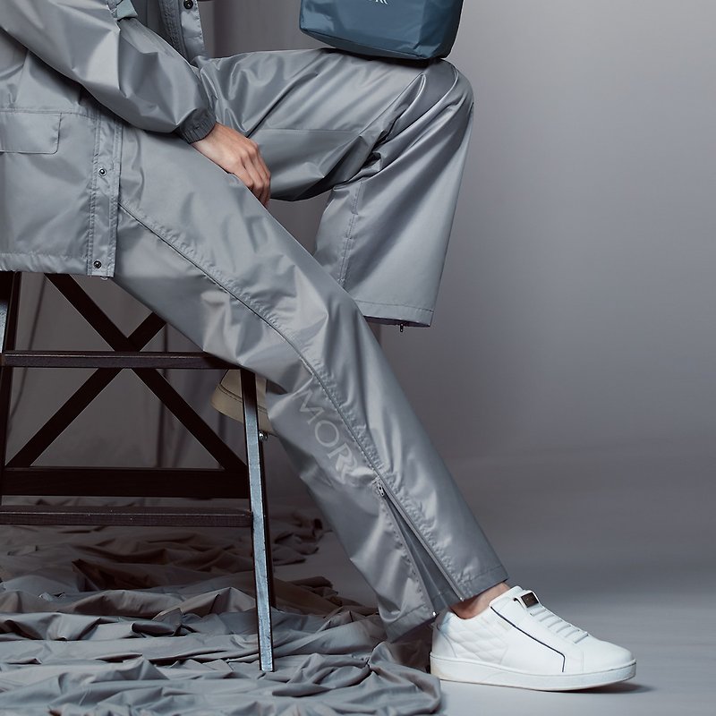Slimple lightweight rain pants_space gray - ร่ม - วัสดุกันนำ้ สีเทา
