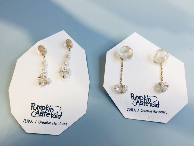 Meteor Fantasy Series-Flower Tail Meteor Earrings\Earrings - Earrings & Clip-ons - Resin 