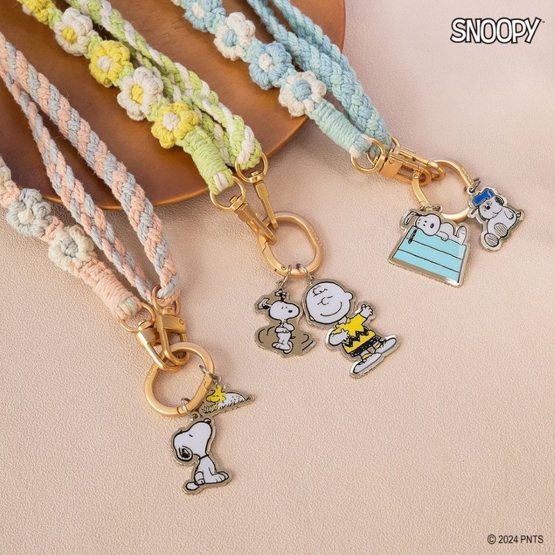 [Must-have for travel] Snoopy series mobile phone braided neck lanyard (three styles to choose from) - Phone Accessories - Other Materials Multicolor