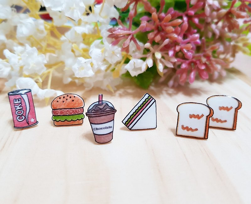 Have a picnic picnic food earring Clip-On-food series
