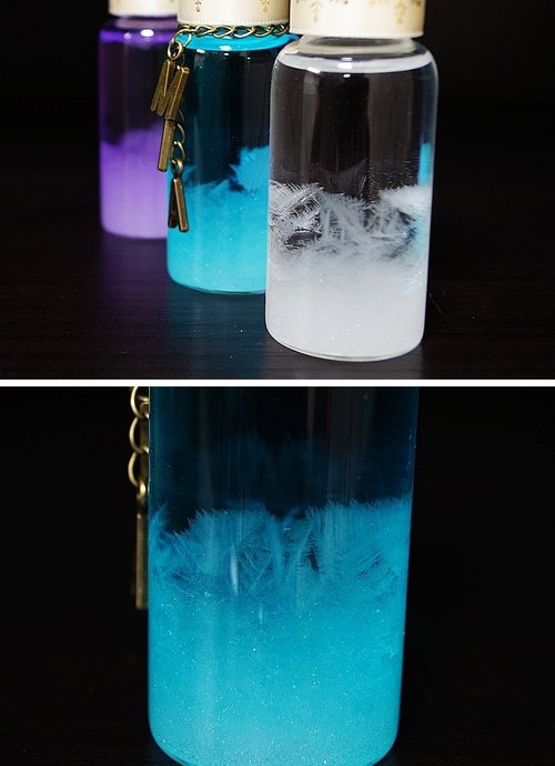 Color Storm Glass Weather Bottle Customized Color Centerpiece Healing Table Decoration Customized Gift - Items for Display - Glass Multicolor