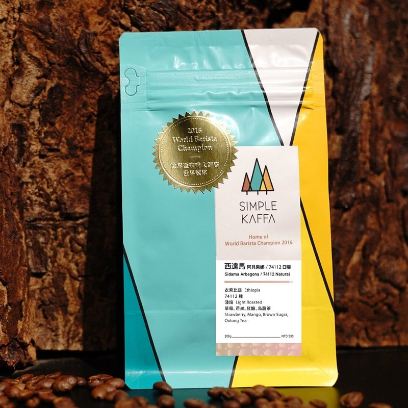 Simple Kaffa 興波咖啡 | 西達馬日曬咖啡豆 淺焙 200g - 咖啡/咖啡豆 - 其他材質 