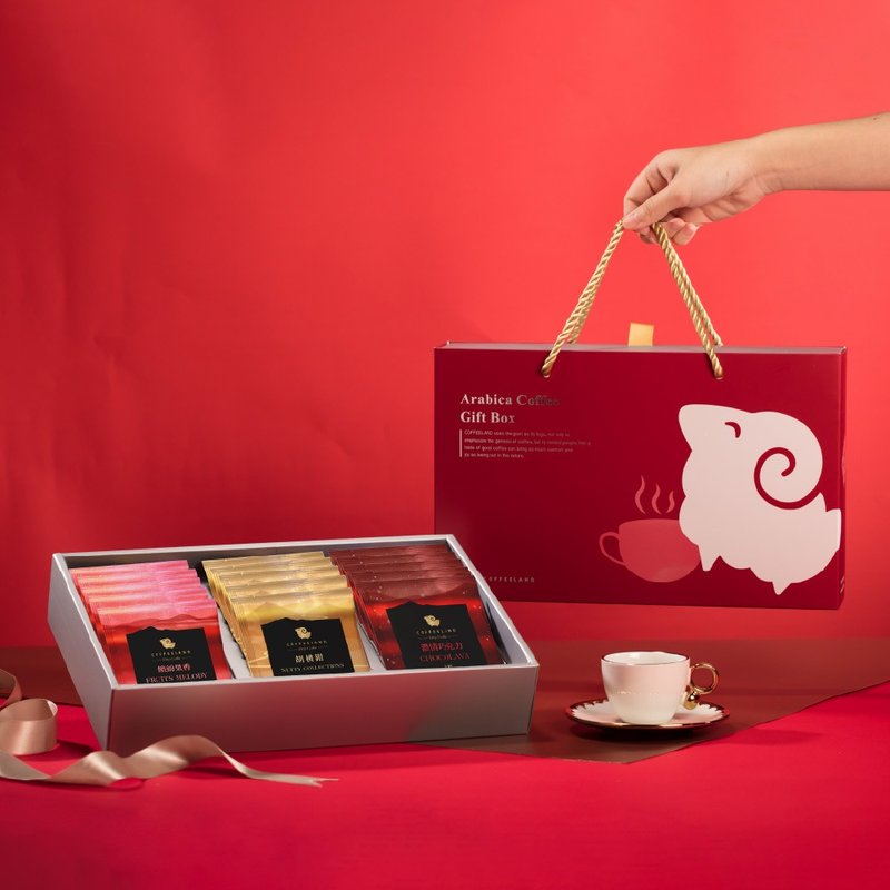 COFFEELAND | 經典禮盒-15入濾掛咖啡-金萃款(繽紛/胡桃鉗/濃情) - 咖啡/咖啡豆 - 新鮮食材 藍色