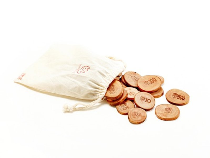 Forest pretend coins (set of 36) - อื่นๆ - ดินเผา 