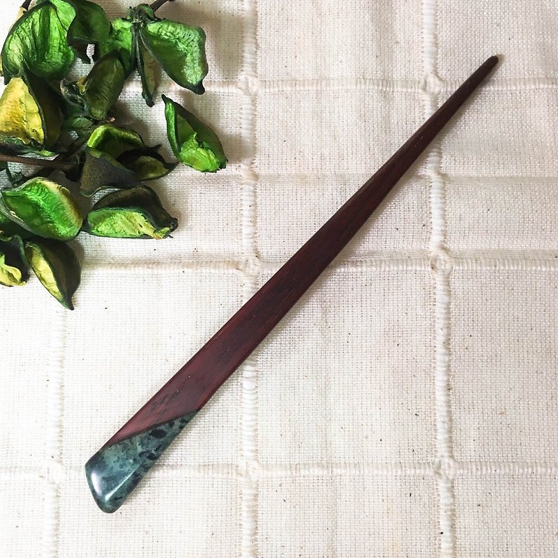 Handmade classical style wooden hairpin-purple heart wood - Hair Accessories - Wood Red