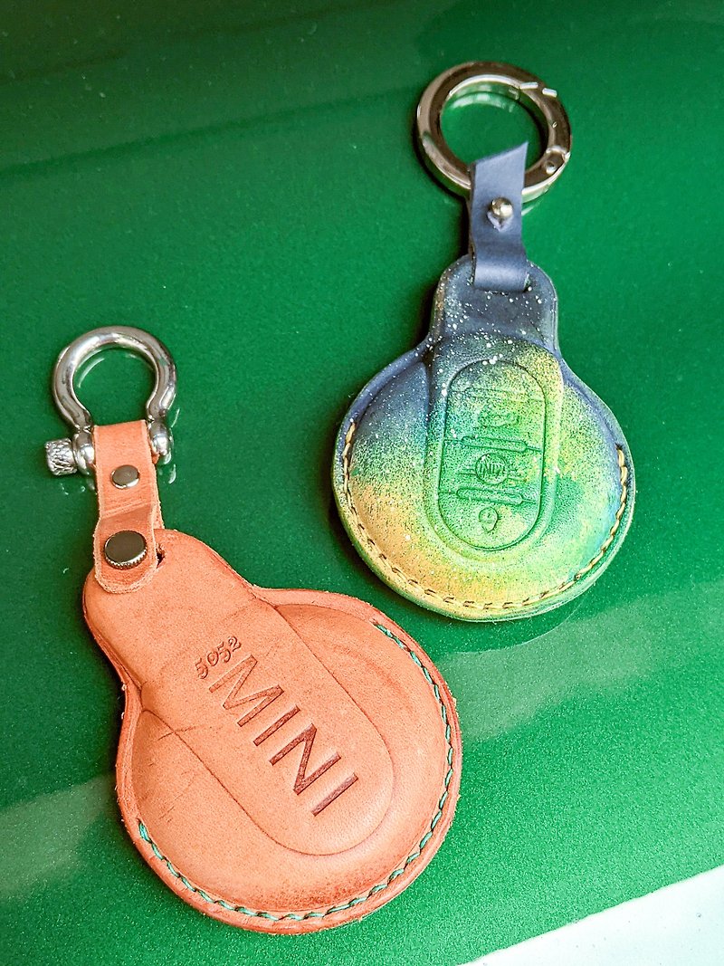 Leather experience course-MINI Cooper F60 leather car key cover [1 person can go - เครื่องหนัง - หนังแท้ 