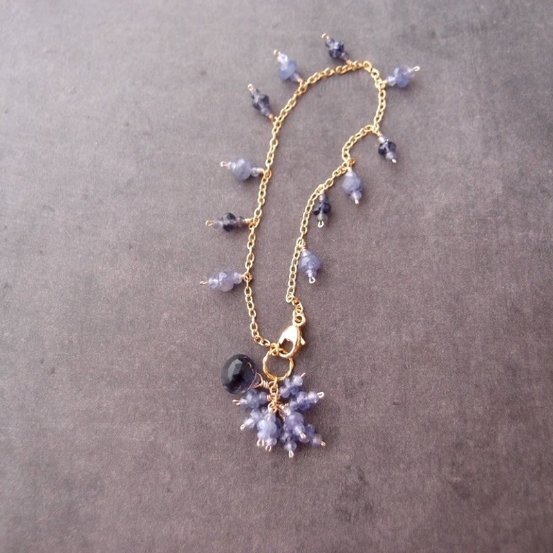 【K14gf】Tanzanite × Iolite Bracelet タンザナイト×アイオライト ブレスレット - 手鍊/手環 - 寶石 藍色
