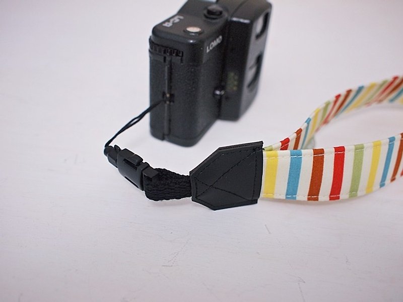 hairmo. Color stripe hole Wrist Strap / phone zone - Thick spot (hole 17) - Cameras - Cotton & Hemp Multicolor