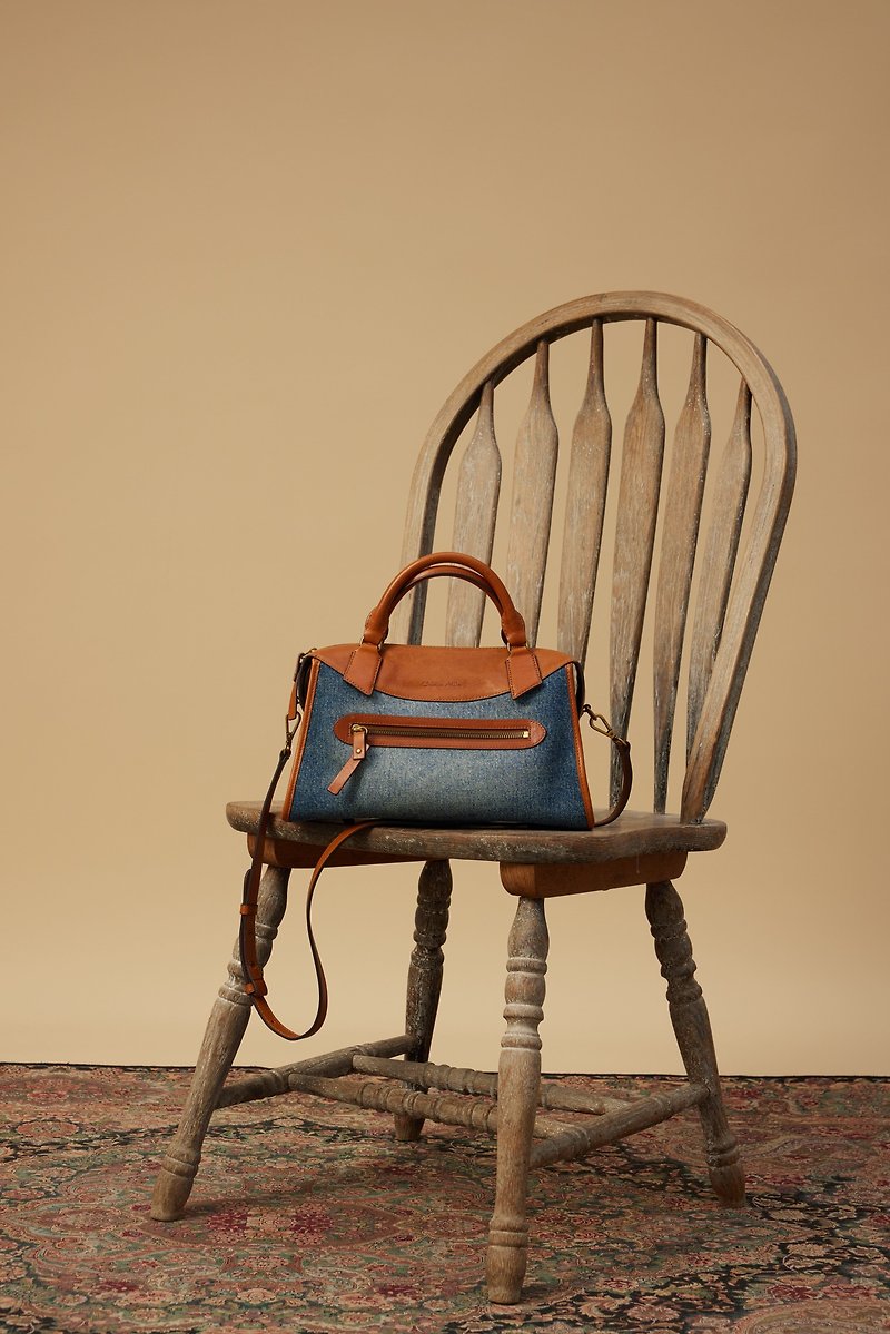 Billie Medium Denim Bag - Handbags & Totes - Cotton & Hemp Blue