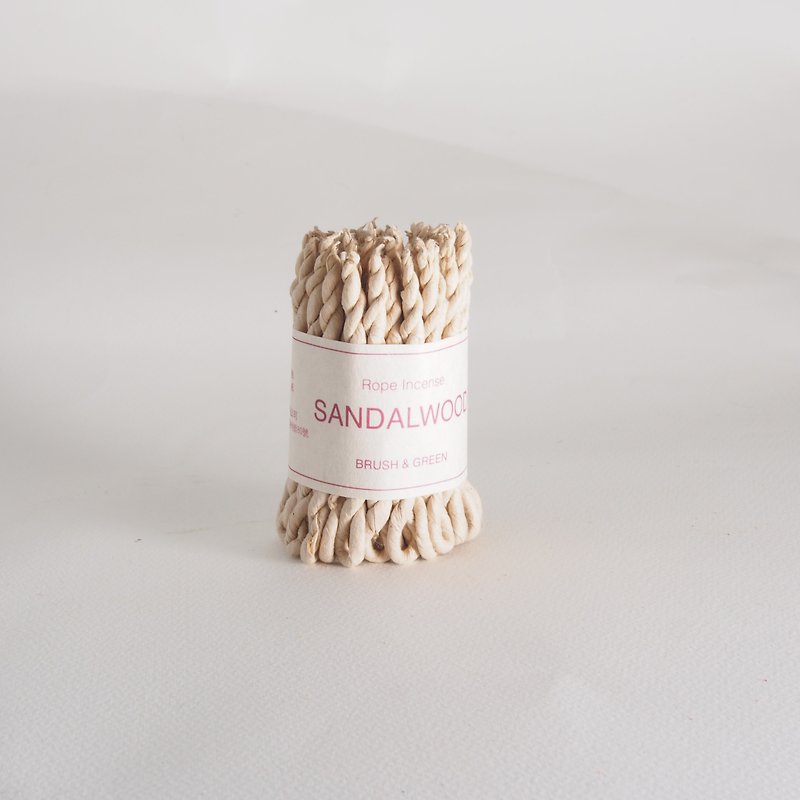 Sandalwood rope incense - น้ำหอม - กระดาษ สีกากี