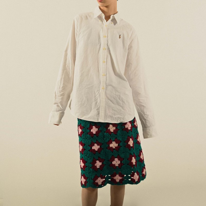 【NaSuBi Vintage】Ralph Lauren棉質古著襯衫 - 女襯衫 - 棉．麻 白色