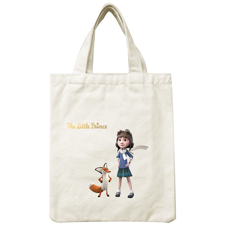 Little Prince Movie Edition License - Handbag - กระเป๋าถือ - ผ้าฝ้าย/ผ้าลินิน สีน้ำเงิน