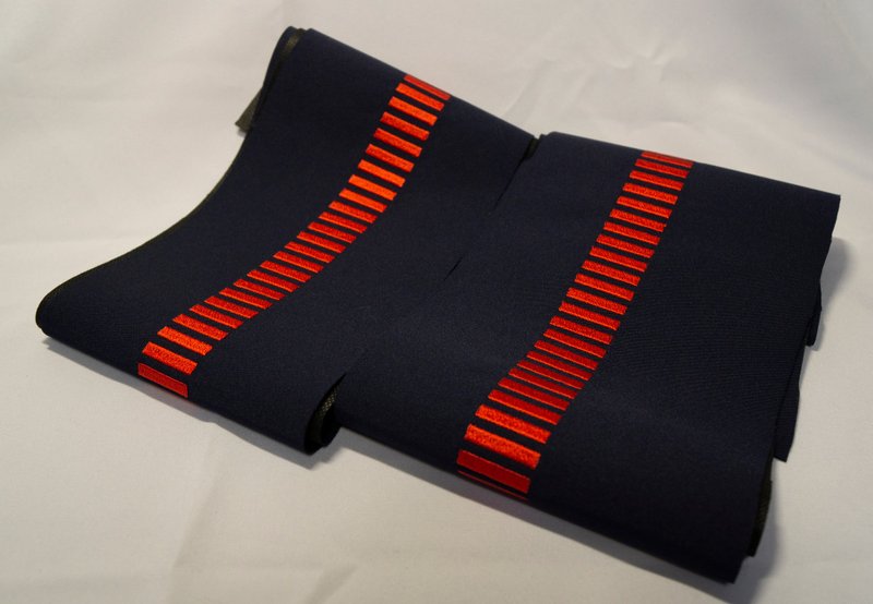 embroidered stripes for Han Solo pants - Star Wars cosplay - 編織/羊毛氈/布藝 - 聚酯纖維 紅色