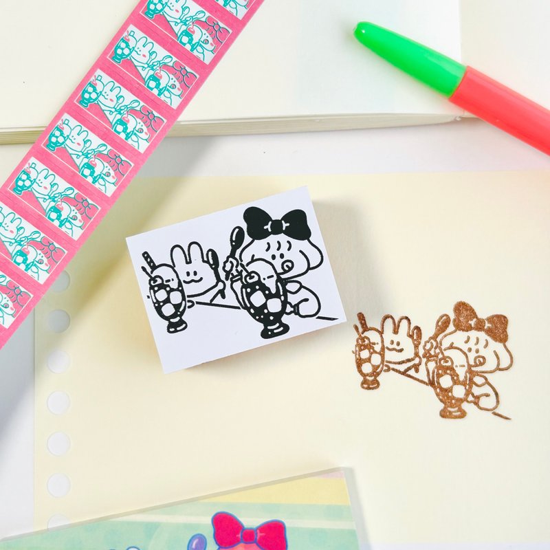 Stamp: Nostalgic Cream Soda - Stamps & Stamp Pads - Rubber 