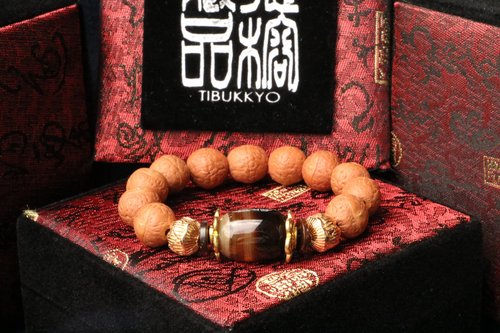 TIBUKKYO德榕藏品 尼泊爾正統鳳眼菩提子 14mm 菩提子手珠 蓮花隔珠 客製化佛珠設計