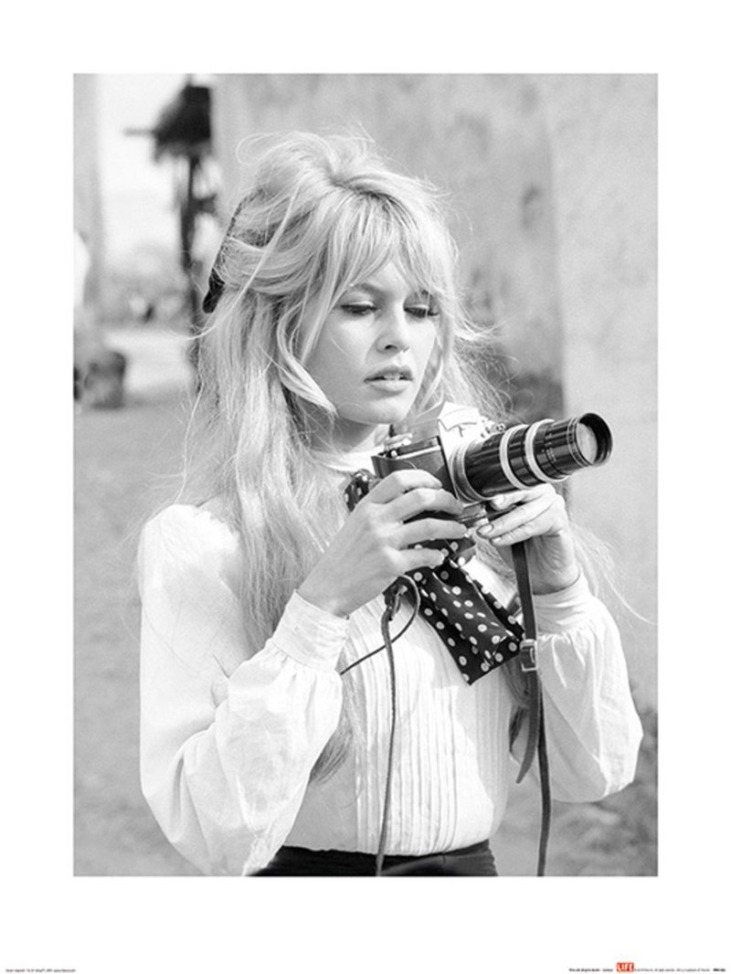 【Life生活雜誌】Brigitte Bardot 碧姬芭杜 記錄者 攝影作品 - 海報/掛畫/掛布 - 紙 黑色
