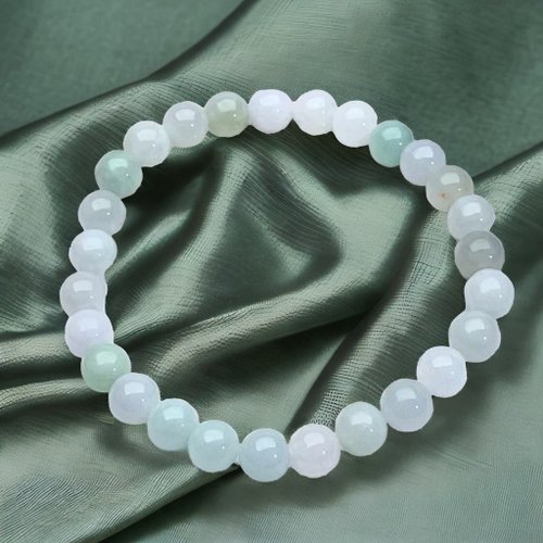 瓔珞珠寶盒 E.L.Jewelry Box 【好運連連】冰種飄花翡翠手珠手鍊 | 天然緬甸玉翡翠A貨 | 送禮