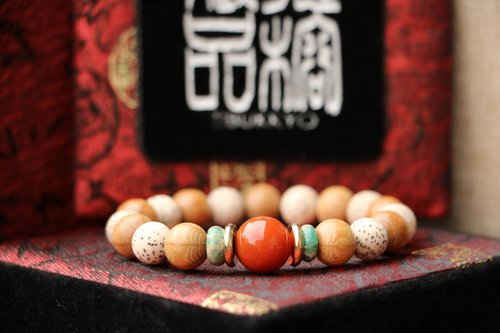 TIBUKKYO德榕藏品 精品星月菩提子 10mm圓珠 六道木 多寶手珠 客製化串珠設計 佛珠