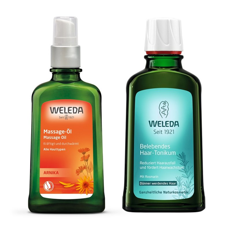 Scalp + Body [WELEDA] Rosemary Root Revitalizing Essence + Arnica Revitalizing Massage Oil - ผลิตภัณฑ์บำรุงผิว/น้ำมันนวดผิวกาย - วัสดุอื่นๆ 