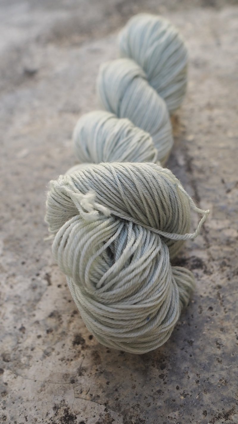 手染線。香料(Sock yarn/ 襪線) - 編織/羊毛氈/布藝 - 羊毛 綠色