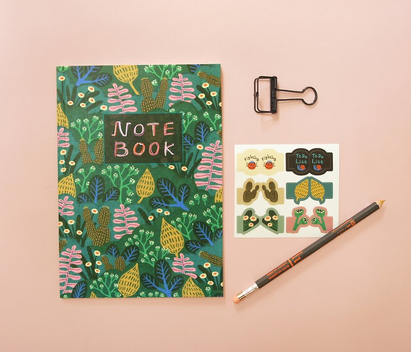 Yun-the whimsical world of plants [notebook + sticker] - Notebooks & Journals - Paper Green