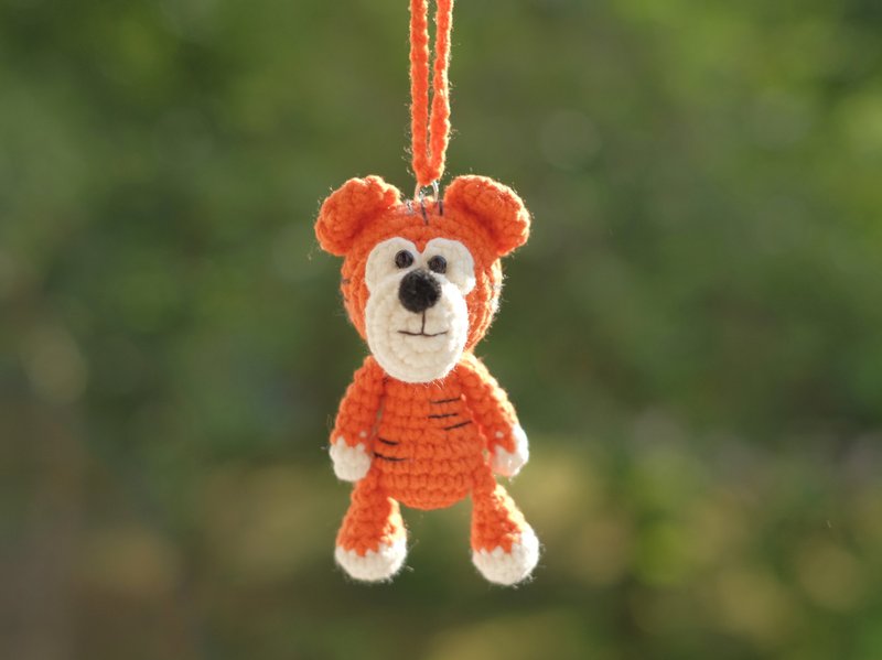 Tiger | Gift | Birthday present - Stuffed Dolls & Figurines - Thread Orange