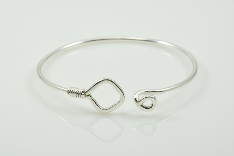 Lucky Silver Bracelet-Geometry No. 2 - Bracelets - Silver Gray