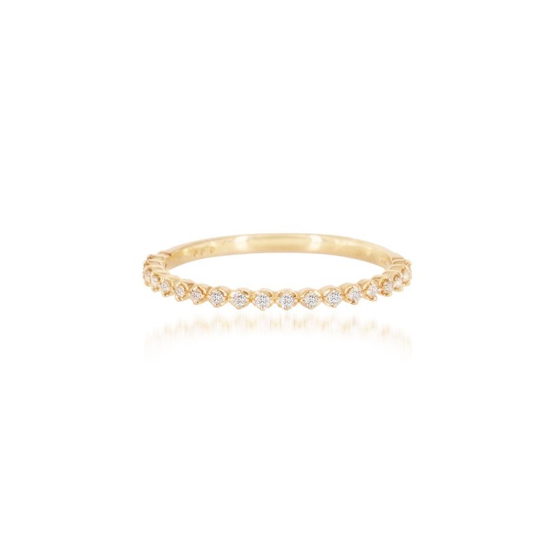 Visel dotted diamond ring - แหวนทั่วไป - เครื่องประดับ สีทอง