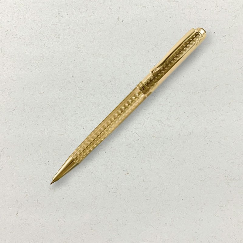 【PLATINUM】白金牌 雙色筆尖金夾雕花原子筆 BKG-1200(原廠正貨) - 原子筆/中性筆 - 其他金屬 金色