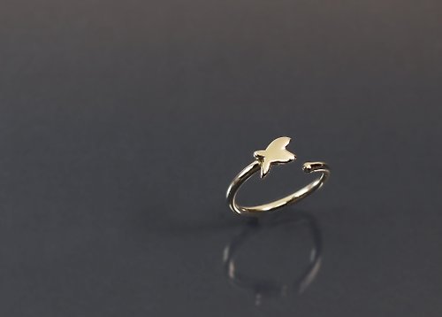 Maple jewelry design 動物系列-小魚925銀戒