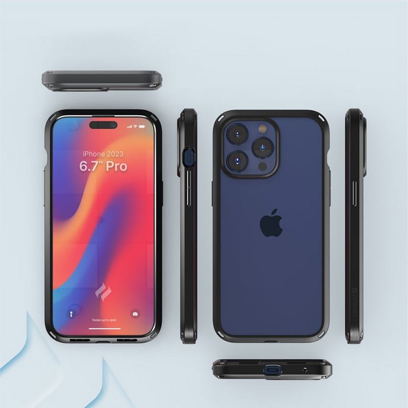 CATALYST iPhone15 Pro Max (6.7) anti-fall and impact-resistant protective case (2 colors) - เคส/ซองมือถือ - เส้นใยสังเคราะห์ หลากหลายสี