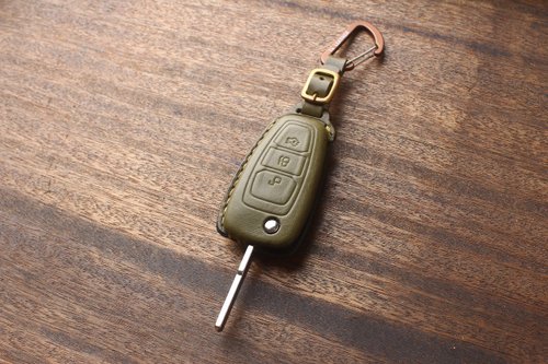 茶皮 Te Leather 茶皮 FORD Focus kuga MK4 MK3 STLine 福特汽車鑰匙皮套 客製化