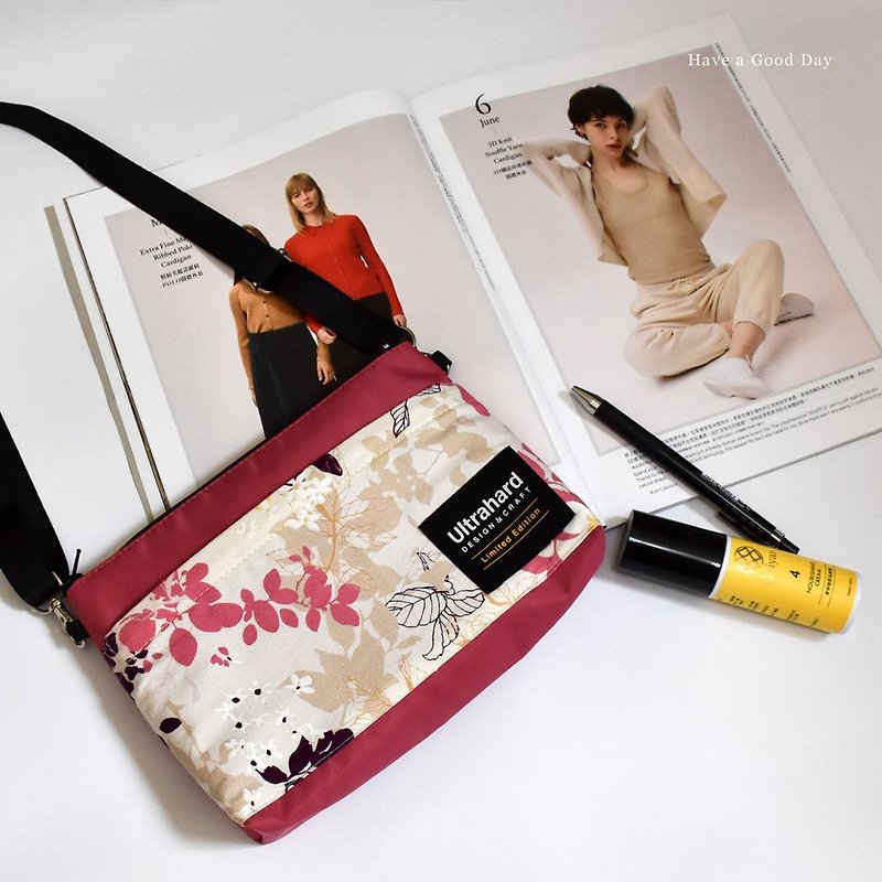 Ultrahard DAYPACK Crossbody Bag-Voice of Spring - Messenger Bags & Sling Bags - Nylon Pink