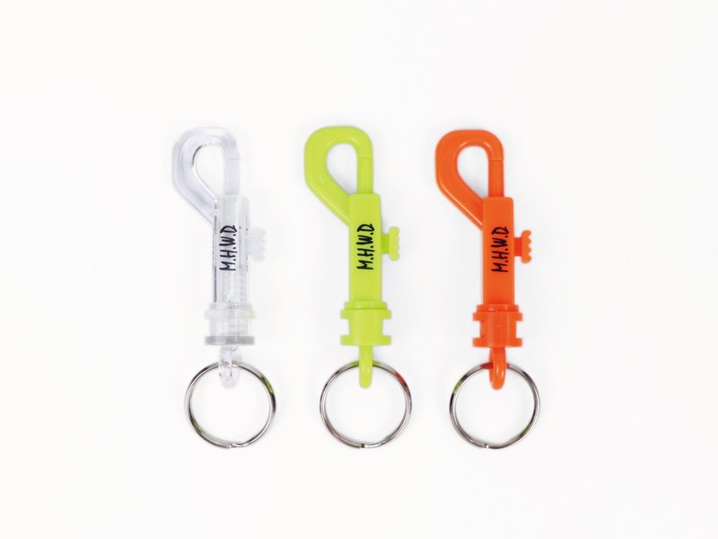 Fluorescent accessories Matchwood P-Hook key ring quick access suitable buckle key ring single sale - Keychains - Plastic Multicolor