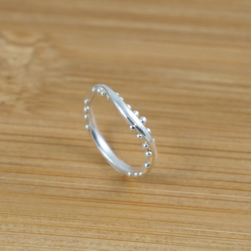 [Half-mu light] Little fern ring - แหวนทั่วไป - โลหะ สีเทา