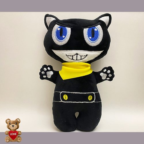 Tasha's craft Angry Cat Persona 5 Stuffed toy ,Super cute personalised soft plush toy