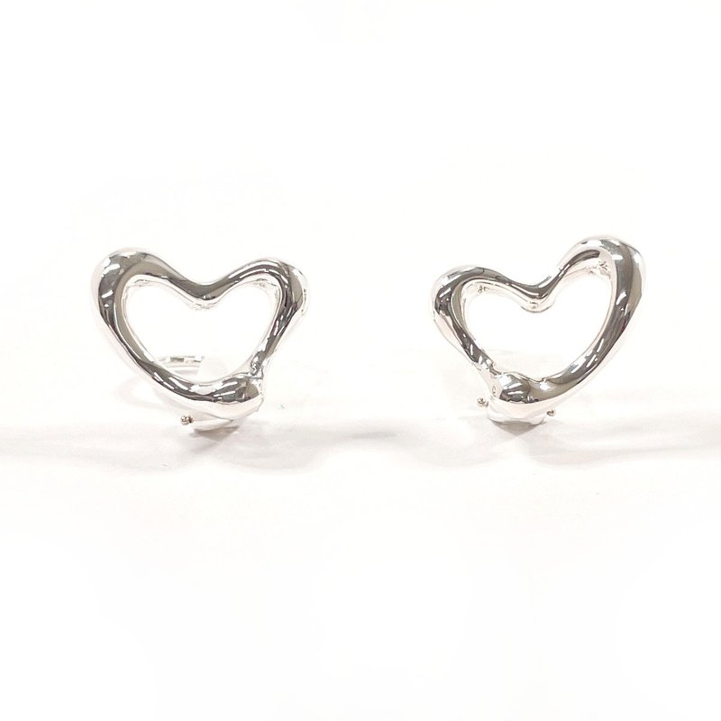 【日本直送 中古美品】ティファニー TIFFANY&Co. イヤリング オープンハート エルサペレッティ シルバー925 アクセサリー 新品仕上げ済み - 耳環/耳夾/耳骨夾 - 純銀 銀色