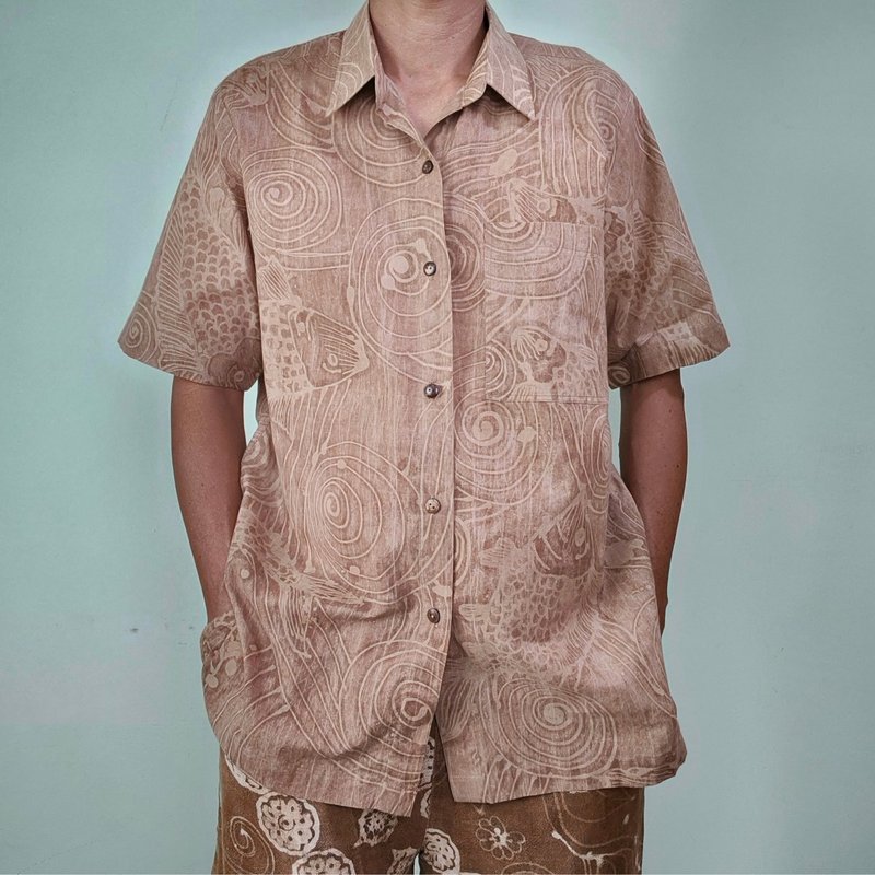 Banana sap Shirt - Men's Shirts - Cotton & Hemp Khaki