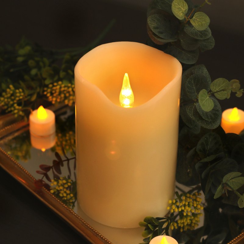 [Smokeless electronic candle-20cm] Environmental protection/birthday/romantic/proposal/confession/marriage/Valentine's Day/love - เทียน/เชิงเทียน - ขี้ผึ้ง หลากหลายสี